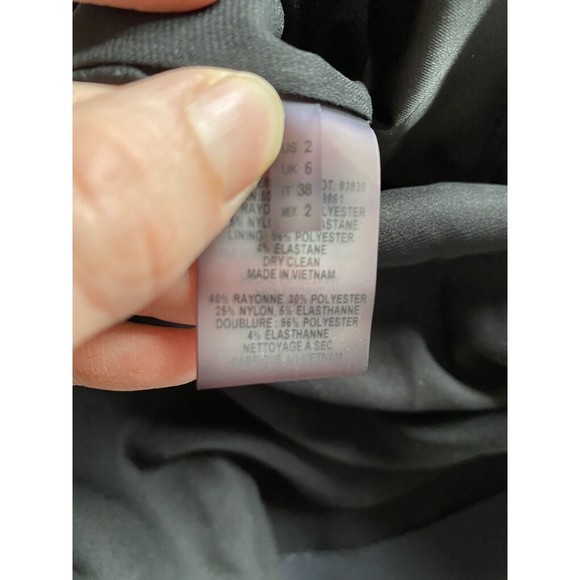 Elie Tahari Skirt Zippered Pencil Skirt Womens 2 Charcoal - Picture 10 of 11